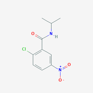 molecular formula C10H11ClN2O3 B5761365 2-chloro-N-isopropyl-5-nitrobenzamide 