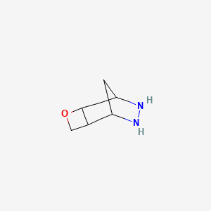 molecular formula C6H10N2O B576137 3-Oxa-7,8-diazatricyclo[4.2.1.0~2,5~]nonane CAS No. 175448-89-2