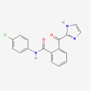 molecular formula C17H12ClN3O2 B5761379 N-(4-chlorophenyl)-2-(1H-imidazol-2-ylcarbonyl)benzamide CAS No. 62366-98-7