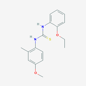 molecular formula C17H20N2O2S B5761421 N-(2-ethoxyphenyl)-N'-(4-methoxy-2-methylphenyl)thiourea 