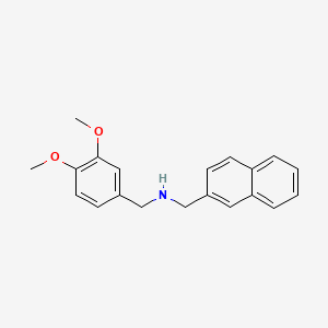 molecular formula C20H21NO2 B5761435 (3,4-dimethoxybenzyl)(2-naphthylmethyl)amine 