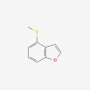 molecular formula C9H8OS B576144 4-(Methylthio)benzofuran CAS No. 173306-92-8