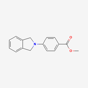 molecular formula C16H15NO2 B5761440 methyl 4-(1,3-dihydro-2H-isoindol-2-yl)benzoate 