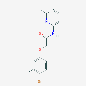 molecular formula C15H15BrN2O2 B5761446 2-(4-bromo-3-methylphenoxy)-N-(6-methyl-2-pyridinyl)acetamide 