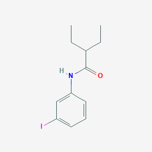 molecular formula C12H16INO B5761462 2-ethyl-N-(3-iodophenyl)butanamide 