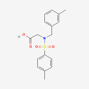 molecular formula C17H19NO4S B5761470 N-(3-methylbenzyl)-N-[(4-methylphenyl)sulfonyl]glycine 