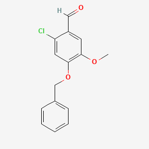 molecular formula C15H13ClO3 B5761474 4-(benzyloxy)-2-chloro-5-methoxybenzaldehyde 