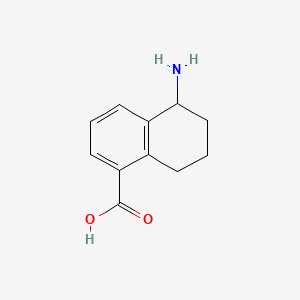 molecular formula C11H13NO2 B576148 5-Amino-5,6,7,8-tetrahydronaphthalene-1-carboxylic acid CAS No. 187389-66-8