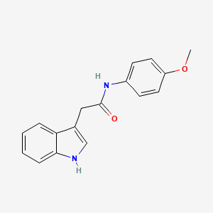 molecular formula C17H16N2O2 B5761507 2-(1H-indol-3-yl)-N-(4-methoxyphenyl)acetamide 