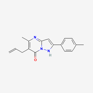 molecular formula C17H17N3O B5761538 6-allyl-5-methyl-2-(4-methylphenyl)pyrazolo[1,5-a]pyrimidin-7-ol 