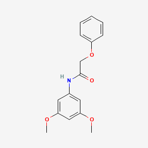 molecular formula C16H17NO4 B5761549 N-(3,5-dimethoxyphenyl)-2-phenoxyacetamide 