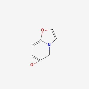 molecular formula C7H5NO2 B576155 7H-[1,3]Oxazolo[3,2-a]oxireno[d]pyridine CAS No. 183296-78-8