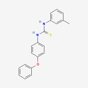 molecular formula C20H18N2OS B5761556 N-(3-methylphenyl)-N'-(4-phenoxyphenyl)thiourea 