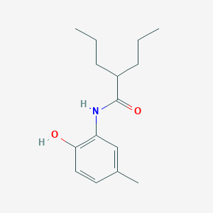molecular formula C15H23NO2 B5761559 N-(2-hydroxy-5-methylphenyl)-2-propylpentanamide 