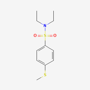 molecular formula C11H17NO2S2 B5761581 N,N-diethyl-4-(methylthio)benzenesulfonamide 