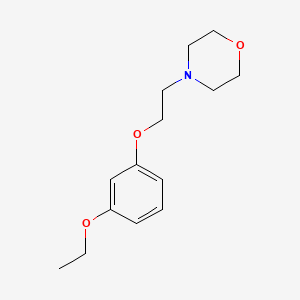 molecular formula C14H21NO3 B5761584 4-[2-(3-ethoxyphenoxy)ethyl]morpholine 