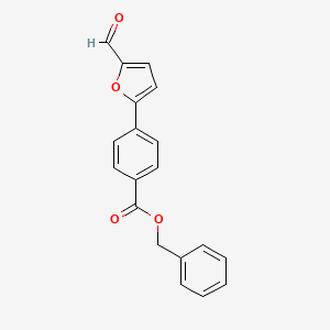 molecular formula C19H14O4 B5761607 benzyl 4-(5-formyl-2-furyl)benzoate 