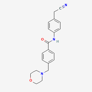 N-[4-(cyanomethyl)phenyl]-4-(4-morpholinylmethyl)benzamide