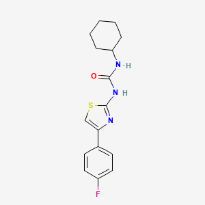 molecular formula C16H18FN3OS B5761635 N-cyclohexyl-N'-[4-(4-fluorophenyl)-1,3-thiazol-2-yl]urea 