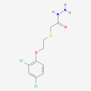 molecular formula C10H12Cl2N2OS B576167 2-[2-(2,4-Dichlorophenoxy)ethylsulfanyl]acetohydrazide CAS No. 175203-28-8