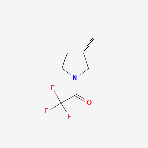 molecular formula C7H10F3NO B576170 2,2,2-Trifluoro-1-[(3S)-3-methyl-1-pyrrolidinyl]ethanone CAS No. 187670-59-3