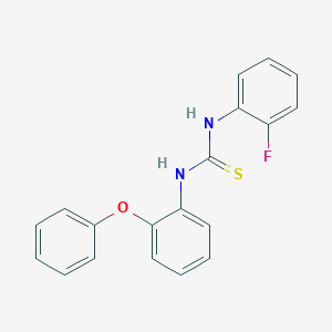 molecular formula C19H15FN2OS B5761713 N-(2-fluorophenyl)-N'-(2-phenoxyphenyl)thiourea 