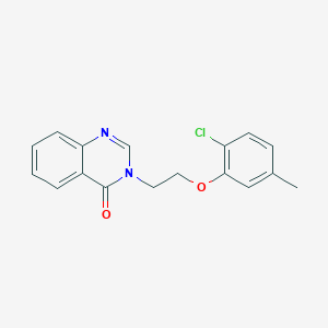 molecular formula C17H15ClN2O2 B5761747 3-[2-(2-chloro-5-methylphenoxy)ethyl]-4(3H)-quinazolinone 