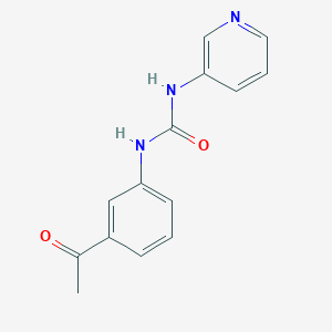 molecular formula C14H13N3O2 B5761765 N-(3-acetylphenyl)-N'-3-pyridinylurea 