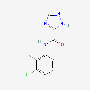 molecular formula C10H9ClN4O B5761778 N-(3-chloro-2-methylphenyl)-1H-1,2,4-triazole-3-carboxamide 