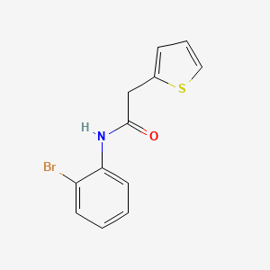 molecular formula C12H10BrNOS B5761783 N-(2-bromophenyl)-2-(2-thienyl)acetamide 