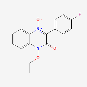 molecular formula C16H13FN2O3 B5761799 1-ethoxy-3-(4-fluorophenyl)-2(1H)-quinoxalinone 4-oxide 