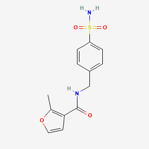 molecular formula C13H14N2O4S B5761816 N-[4-(aminosulfonyl)benzyl]-2-methyl-3-furamide 