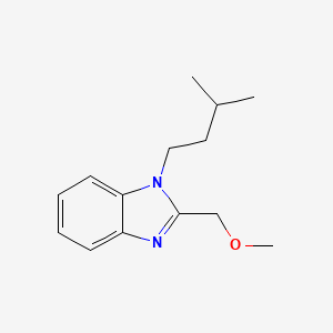 molecular formula C14H20N2O B5761830 2-(methoxymethyl)-1-(3-methylbutyl)-1H-benzimidazole 