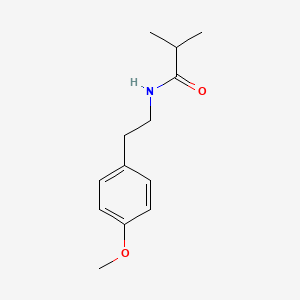 molecular formula C13H19NO2 B5761848 N-[2-(4-methoxyphenyl)ethyl]-2-methylpropanamide 