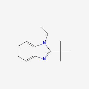 molecular formula C13H18N2 B5761857 2-tert-butyl-1-ethyl-1H-benzimidazole 