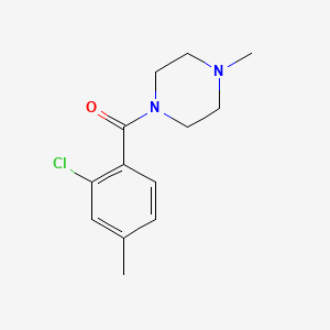 molecular formula C13H17ClN2O B5761864 1-(2-chloro-4-methylbenzoyl)-4-methylpiperazine 