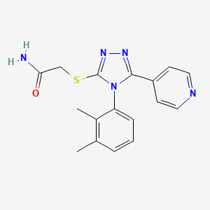 molecular formula C17H17N5OS B5761871 2-{[4-(2,3-dimethylphenyl)-5-(4-pyridinyl)-4H-1,2,4-triazol-3-yl]thio}acetamide 