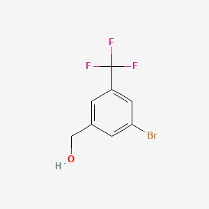 molecular formula C8H6BrF3O B576189 (3-Bromo-5-(trifluoromethyl)phenyl)methanol CAS No. 172023-97-1