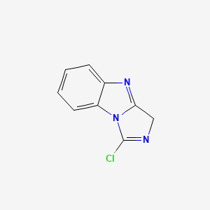 molecular formula C9H6ClN3 B576190 1-chloro-3H-imidazo[1,5-a]benzimidazole CAS No. 180634-98-4