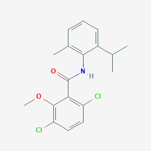 molecular formula C18H19Cl2NO2 B5761913 3,6-dichloro-N-(2-isopropyl-6-methylphenyl)-2-methoxybenzamide 