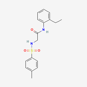 molecular formula C17H20N2O3S B5761927 N~1~-(2-ethylphenyl)-N~2~-[(4-methylphenyl)sulfonyl]glycinamide 