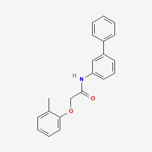 molecular formula C21H19NO2 B5761953 N-3-biphenylyl-2-(2-methylphenoxy)acetamide 