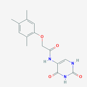 molecular formula C15H17N3O4 B5761966 N-(2,4-dioxo-1,2,3,4-tetrahydro-5-pyrimidinyl)-2-(2,4,5-trimethylphenoxy)acetamide 