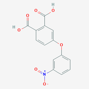 molecular formula C14H9NO7 B5761967 4-(3-硝基苯氧基)邻苯二甲酸 