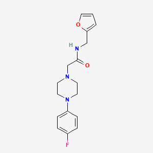 molecular formula C17H20FN3O2 B5761990 2-[4-(4-fluorophenyl)-1-piperazinyl]-N-(2-furylmethyl)acetamide 