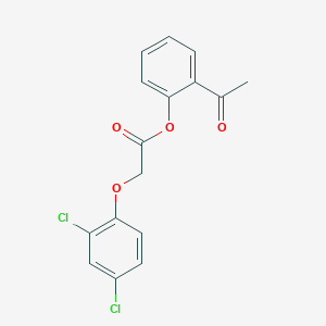 molecular formula C16H12Cl2O4 B5762023 2-acetylphenyl (2,4-dichlorophenoxy)acetate 