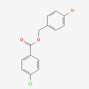 molecular formula C14H10BrClO2 B5762069 4-溴苄基4-氯苯甲酸酯 