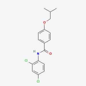 molecular formula C17H17Cl2NO2 B5762095 N-(2,4-dichlorophenyl)-4-isobutoxybenzamide 
