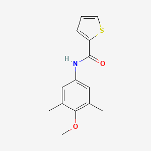 molecular formula C14H15NO2S B5762112 N-(4-methoxy-3,5-dimethylphenyl)-2-thiophenecarboxamide 