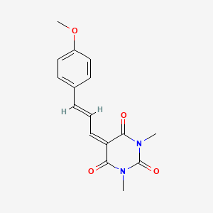 molecular formula C16H16N2O4 B5762130 5-[3-(4-methoxyphenyl)-2-propen-1-ylidene]-1,3-dimethyl-2,4,6(1H,3H,5H)-pyrimidinetrione 